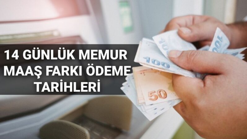 Memur maaş farkı ödeme takvimi 2025: 14 günlük emekli -memur maaş farkı yattı mı, ne zaman yatacak?