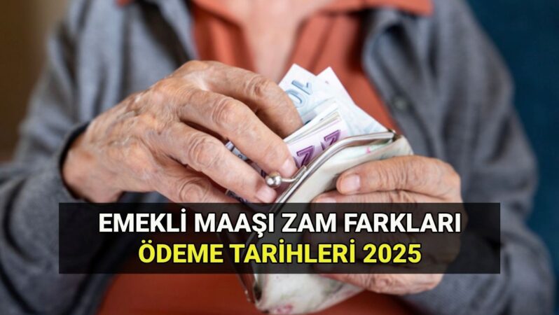 Emekli zam farkı ödeme tarihi Temmuz 2025: Emekli maaş farkı ne zaman yatacak? Tahsis numarasına göre ödeme takvimi